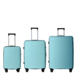 FURNIinspire Bag And Luggage Sets 3 Piece Rolling Suitcase Set, Hard Suitcases With Wheels, Lightweight Travel Luggage, Blue, 21.46"*12.01"*30.51" -HV GUEST a03a26de c1d5 4431 ab52 9a21627b9fbf