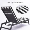FURNIinspire Outdoor Seat Cushions Patio Lounge Chair Cushion Replacement, Black And White Stripes Cushion, Multicolored, 74.4"*22.05"*2.76" -HV GUEST a554869d c164 468b 920d 98f002847ffa