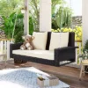 FURNIinspire Patio Swings Wicker Hanging Porch Swing With Chains With Cushion And Pillow, Patio Swing For Backyard, Brown And Beige, 50"*22"*21" 2 FURNIinspire Patio Swings Wicker Hanging Porch Swing With Chains With Cushion And Pillow, Patio Swing For Backyard, Brown And Beige, 50"*22"*21" -HV GUEST aa9ddbf6 e15e 413a 96c4 28a39cabb3bf
