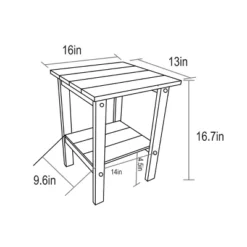 FURNIinspire Patio Seating Sets Folding Adirondack Chairs With Side Table, 3-Piece Rocking Chairs Set With Wood Texture, Gray, 30“*28”*35“ -HV GUEST aafc36db dda4 46b1 a07c a7e1a280d3f1