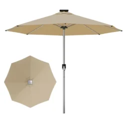 FURNIinspire Patio Umbrellas, Double Sided Twin Patio Umbrella Outdoor, Brown -HV GUEST ab39c070 283b 4632 93d7 d744d58cd6e3