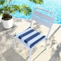 FURNIinspire Outdoor Seat Cushions 4pcs Patio Seat Cushion Replacement Seat Cushion, Striped Sponge Seat Cushion For Gardens, Blue, 15"*15"*2.1" 9 FURNIinspire Outdoor Seat Cushions 4pcs Patio Seat Cushion Replacement Seat Cushion, Striped Sponge Seat Cushion For Gardens, Blue, 15"*15"*2.1" -HV GUEST ad9861bc fde6 4776 936f d13b33b5c0bd