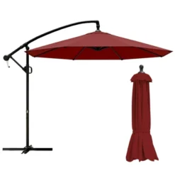 FURNIinspire Patio Umbrellas, Double Sided Twin Patio Umbrella Outdoor, Brown -HV GUEST aedc2d72 0523 4635 8500 f5aa4a1f2625