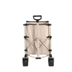 FURNIinspire Wheelbarrows And Lawn Carts Beach Wagon Lawn Cart Garden Cart, Heavy Duty Folding Utility Yard Cart, Beige, 20.87"*42.91"*32.68" -HV GUEST b4861c84 6664 4760 a0e1 fce86e1ca0bd