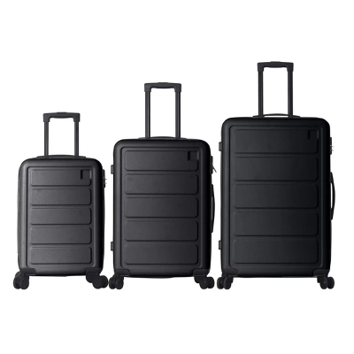 FURNIinspire Bag And Luggage Sets Hard Shell 3 Piece Suitcase Set, Travel Luggage Business Suitcases With Wheels, Black, 19.88"*10.63"*29.92" 7 FURNIinspire Bag And Luggage Sets Hard Shell 3 Piece Suitcase Set, Travel Luggage Business Suitcases With Wheels, Black, 19.88"*10.63"*29.92" - Image 5