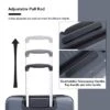 FURNIinspire Bag And Luggage Sets 3 Piece Travel Suitcase Set With Spinner Wheels, Stylish Lightweight Carry On Luggage, Grey, 18.9"*11.77"*28.94" -HV GUEST b90df38c 53f4 447a aa37 9c867c3d88f1