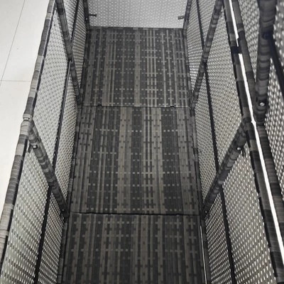 FURNIinspire Utility Storage Cabinet 175 Gallon Outdoor Storage Box With Inner Liner PE Rattan Wicker Deck Box, Grey, 29.90"*13.80"*24.80" 4 FURNIinspire Utility Storage Cabinet 175 Gallon Outdoor Storage Box With Inner Liner PE Rattan Wicker Deck Box, Grey, 29.90"*13.80"*24.80" - Image 2