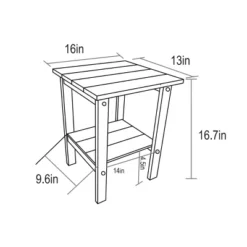 FURNIinspire Patio Seating Sets Folding Adirondack Chairs With Side Table, 3-Piece Rocking Chairs Set With Wood Texture, Blue, 30“*28”*35“ -HV GUEST bda8927a ff87 4f8f 8e45 07274ccd8224