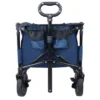 FURNIinspire Outdoor Serving Carts Utility Collapsible Folding Wagon Cart Heavy Duty Foldable Beach Wagon For Camping, Blue, 34.65"*17.71"*35.23" -HV GUEST bf2e5bbb 316f 4aea 8b43 5c48379117f5