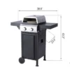 FURNIinspire Outdoor Grills, Griddles And Smokers Professional 2 Burner Gas Grill, Stainless Steel BBQ With Pizza Oven, Black, 22.6"*23.6"*17.32" 2 FURNIinspire Outdoor Grills, Griddles And Smokers Professional 2 Burner Gas Grill, Stainless Steel BBQ With Pizza Oven, Black, 22.6"*23.6"*17.32" -HV GUEST c4ea1a38 f661 4d0c a4d3 3a35cbbe5d9d