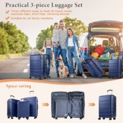 FURNIinspire Bag And Luggage Sets 20/24/28 Inch Luggage Set 3pcs Hard Shell Rolling Suitcase Set Expandable Travel Luggage With Spinner Wheels, Blue 10 FURNIinspire Bag And Luggage Sets 20/24/28 Inch Luggage Set 3pcs Hard Shell Rolling Suitcase Set Expandable Travel Luggage With Spinner Wheels, Blue -HV GUEST c7defd75 3f35 4795 a3ee 916f0fb160c0