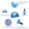 FURNIinspire Camping Tents Beach Tent Sun Shelter, Family Tent For Outdoors, Hiking, Picnic, Beach, Adventure, Blue, 78.74"*59.06"*51.18" 1 FURNIinspire Camping Tents Beach Tent Sun Shelter, Family Tent For Outdoors, Hiking, Picnic, Beach, Adventure, Blue, 78.74"*59.06"*51.18" -HV GUEST c8c53332 63ef 401a af64 403cd6921b00