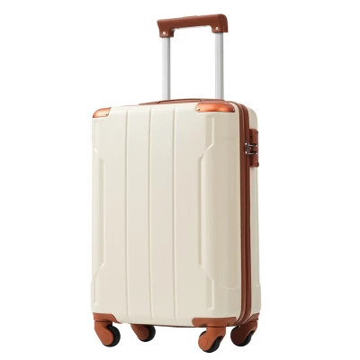 FURNIinspire Luggage 20 Inch Carry On Luggage, Lightweight Durable Suitcase With Wheels For Travel Business, White, 8.3"*13.6"*21.5" 7 FURNIinspire Luggage 20 Inch Carry On Luggage, Lightweight Durable Suitcase With Wheels For Travel Business, White, 8.3"*13.6"*21.5" - Image 5