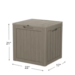 FURNIinspire Deck Boxes, Portable Storage Box With Waterproof Function For Patio Furniture, Garden Tools, All Weather Use, Brown, 22.09"*17.09"*20.87" 9 FURNIinspire Deck Boxes, Portable Storage Box With Waterproof Function For Patio Furniture, Garden Tools, All Weather Use, Brown, 22.09"*17.09"*20.87" -HV GUEST cddbdb45 5557 4d19 8bf5 e3b4d503fbb1