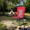 FURNIinspire Outdoor Portable Chairs Camping Chair Directors Chair, Oversized Portable Folding Chair With Side Table, Red, 27.56"*24.41"*43.31" -HV GUEST d3ef109d b682 48b1 a448 c871835739c1