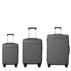 FURNIinspire Bag And Luggage Sets 3 Piece Rolling Luggage Travel Suitcase Set, Lightweight Durable Suitcases With Wheels, Grey, 21.06"*11.81"*30.31" 11 FURNIinspire Bag And Luggage Sets 3 Piece Rolling Luggage Travel Suitcase Set, Lightweight Durable Suitcases With Wheels, Grey, 21.06"*11.81"*30.31" -HV GUEST d7e6ddc7 1fdf 4618 90ba 78486451adb9
