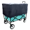 FURNIinspire Outdoor Serving Carts 360lbs Foldable Wagon Cart Beach Wagon Utility Cart Wagon Grocery Cart For Fishing, Blue, 35.04"*21.65"*38.98" -HV GUEST d860a59b 7b5f 4ffc a2b5 ae813bf8d36e