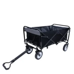 FURNIinspire Outdoor Serving Carts 360lbs Foldable Wagon Cart Beach Wagon Utility Cart Wagon Grocery Cart For Fishing, Black, 35.04"*21.65"*38.98" -HV GUEST df9154bc 9e40 469c b3ec 0a26d195ab80