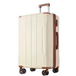FURNIinspire Luggage 24 Inch Hardshell Suitcase, Checked Luggage, Lightweight Suitcases With Wheels For Travel, Business, White, 10.2"*15.9"*25.8" -HV GUEST e24f1589 1fc3 4f4f 94aa 56b00d014fd1