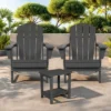 FURNIinspire Patio Seating Sets Folding Adirondack Chairs With Side Table, 3-Piece Rocking Chairs Set With Wood Texture, Gray, 30“*28”*35“ 1 FURNIinspire Patio Seating Sets Folding Adirondack Chairs With Side Table, 3-Piece Rocking Chairs Set With Wood Texture, Gray, 30“*28”*35“ -HV GUEST e6c292f3 37fe 4391 97d8 0d022734550e