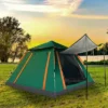 FURNIinspire Camping Tents Outdoor Tent Pop-Up Waterproof Camping Tent, Family Tents For Camping With Nets Windows, Green, 84.65"*84.65"*53.54" -HV GUEST f048d46f 5afe 47f9 b7a3 3aadd4c73c47