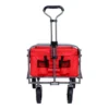 FURNIinspire Outdoor Serving Carts Collapsible Folding Wagon 300L Collapsible Wagon With Tailgate All-Terrain Wheels, Red, 35.43"*21.85"*39.17" -HV GUEST f4244666 e043 49fb 9219 55e5d533e26e
