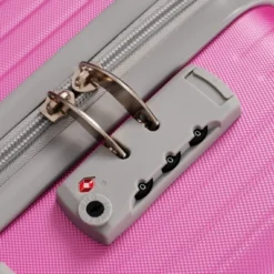 FURNIinspire Bag And Luggage Sets Travel Luggage Set Suitcase Set, 3 Piece Hard Shell Suitcases, Lightweight Suitcase, Pink, 11.4"*20.1"*29.1" -HV GUEST f525982d 881a 4f57 b0cf 72d72d40121f