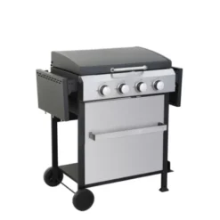 FURNIinspire Outdoor Grills, Griddles And Smokers Professional 4 Burner Gas Grill, Stainless Steel BBQ With Pizza Oven, Black, 31.1"*22.84"*14.96" -HV GUEST f5f220ac 40b8 4c38 84a7 9301fdeb17a5
