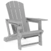 FURNIinspire Patio Accent Chairs Outdoor Folding Chairs Adirondack Chair, Portable Chair With Handles For Beach, Backyard, Gray, 31.4"*29.6"*36.4" -HV GUEST f64b8deb 9dac 4783 bae7 f0e25a6eff23