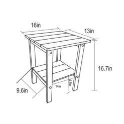 FURNIinspire Patio Seating Sets Folding Adirondack Chairs With Side Table, 3-Piece Rocking Chairs Set With Wood Texture, Black, 30“*28”*35“ -HV GUEST f93e5aaf f342 4a14 9182 50e898d88d4a