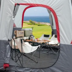 FURNIinspire Camping Tents Large Family Tent For Outdoors, Hiking, Picnic, Beach, Red And White Sun Shelter Tent, Multicolored, 169.2"*169.2"*82.6" 10 FURNIinspire Camping Tents Large Family Tent For Outdoors, Hiking, Picnic, Beach, Red And White Sun Shelter Tent, Multicolored, 169.2"*169.2"*82.6" -HV GUEST fd0e2a11 21ee 4ea6 b491 6290853e911b