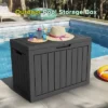 FURNIinspire Deck Boxes, 45 Gallon Portable Storage Box With Waterproof And Weather-resistant For Furniture Garden Tools, Black, 30.7"*17.1"*22" -HV GUEST ff360c69 f7a9 48bb 9aa9 8bdc876055d6