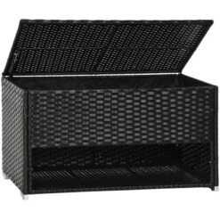 FURNIinspire Utility Storage Cabinet Outdoor Deck Box Shoe Storage PE Rattan Wicker Towel Rack With Furniture Cushions, Black, 39.80"*5.90"*25.00" 11 FURNIinspire Utility Storage Cabinet Outdoor Deck Box Shoe Storage PE Rattan Wicker Towel Rack With Furniture Cushions, Black, 39.80"*5.90"*25.00" -HV GUEST ffb985e3 06fc 4619 8776 b36109ccb429